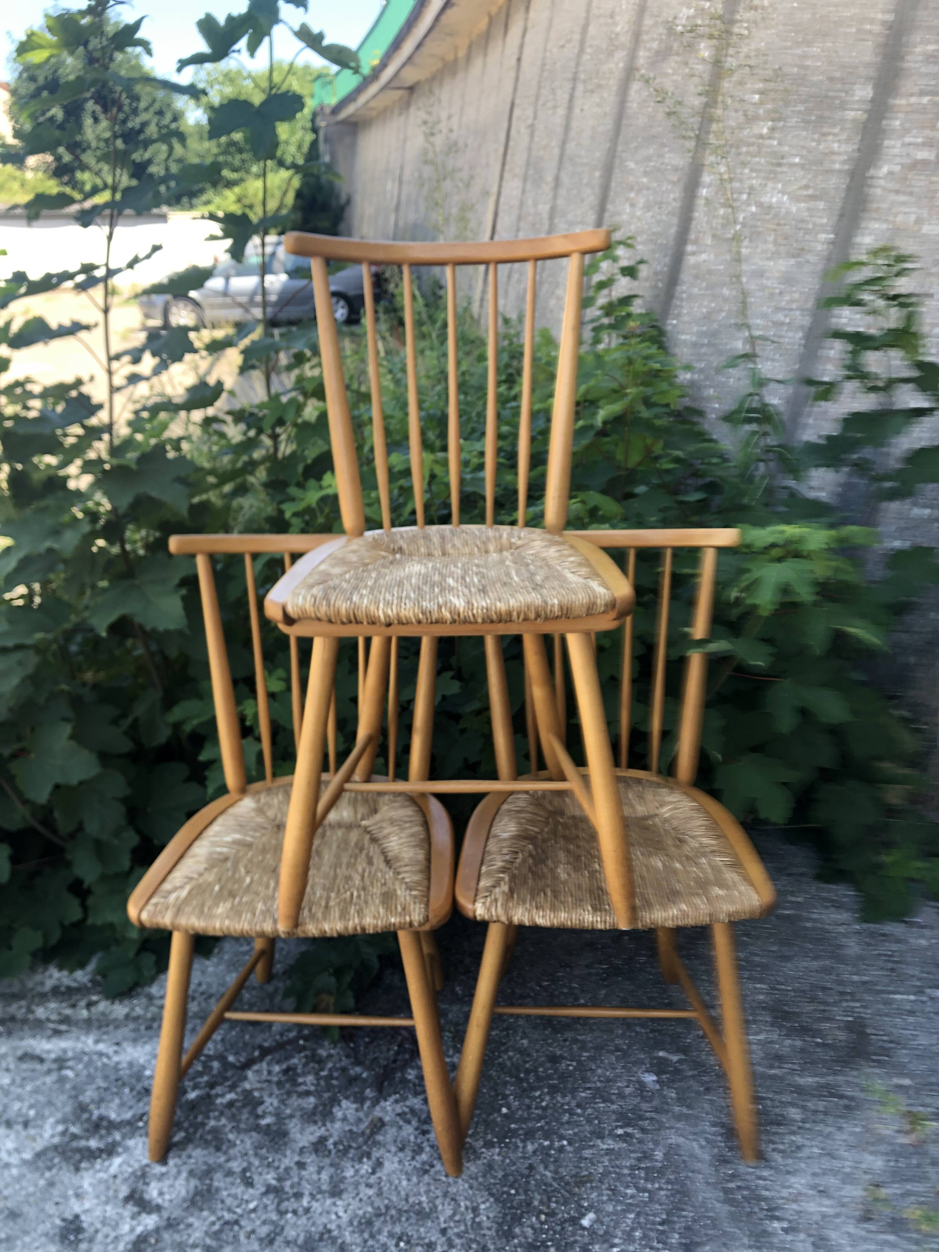 Chairs designed by Arno Lambrecht for WK Möbel, 1950s