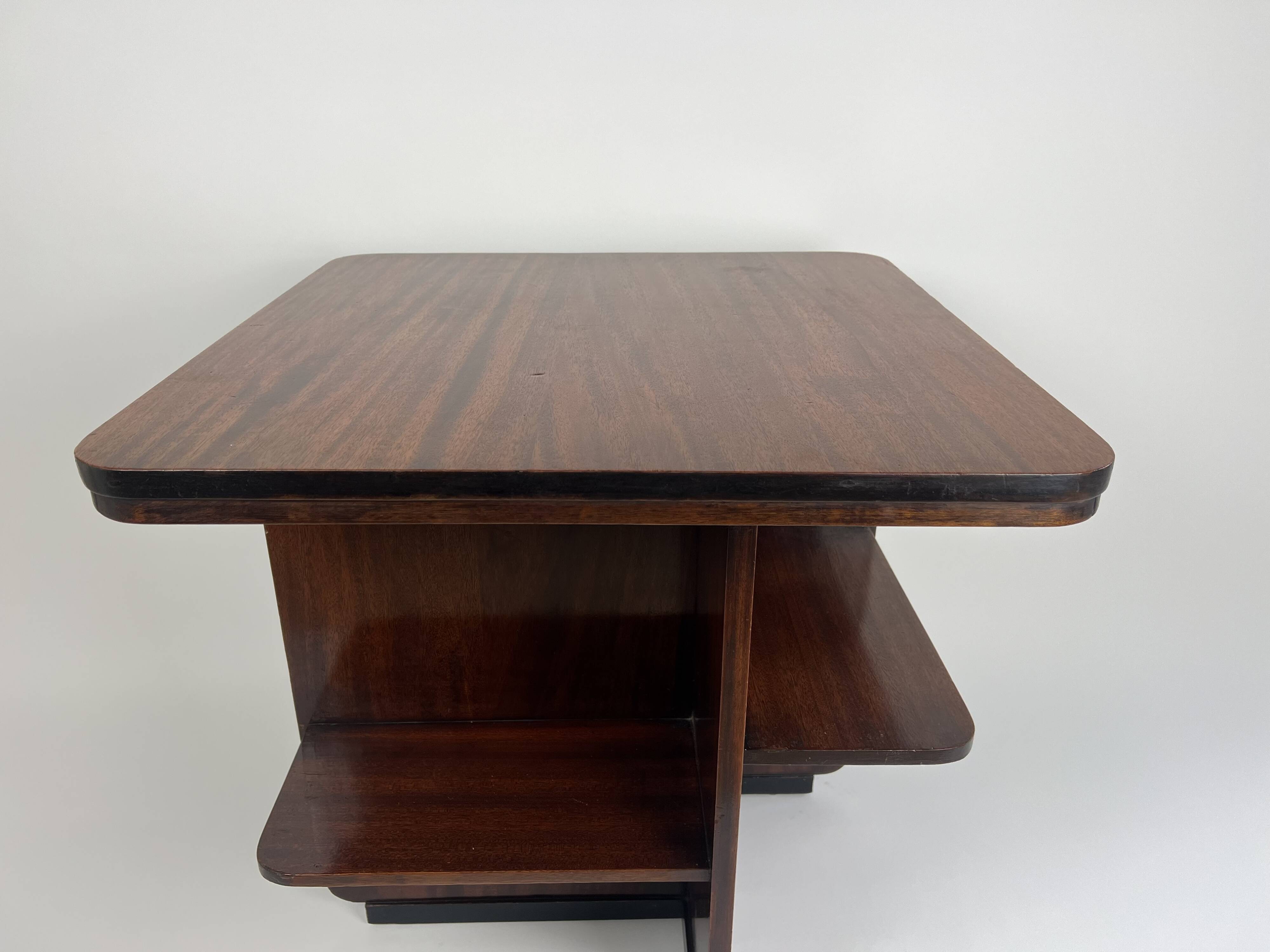 Antique art deco book / side table by Waring & Gillow, England c.1930