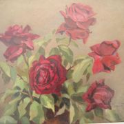 Ancient oil painting on canvas