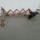 Wooden accordion sconce