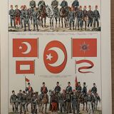 Lithograph engraving on Turkey from 1897
