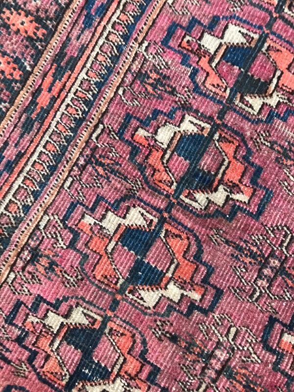 Former carpet Afghan Bokhara done hand 78 X 120 CM
