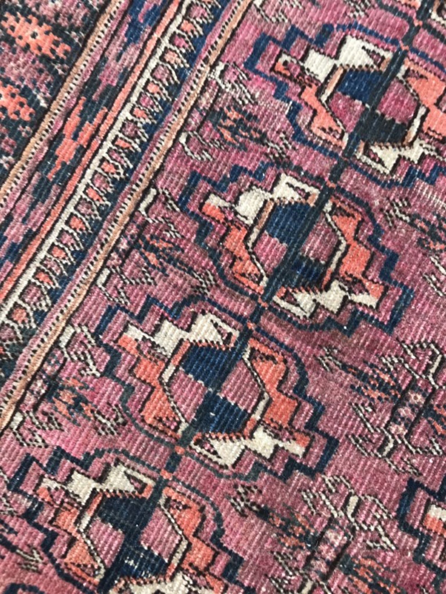 Tapis ancien Afghan Boukhara fait main 78X120 CM