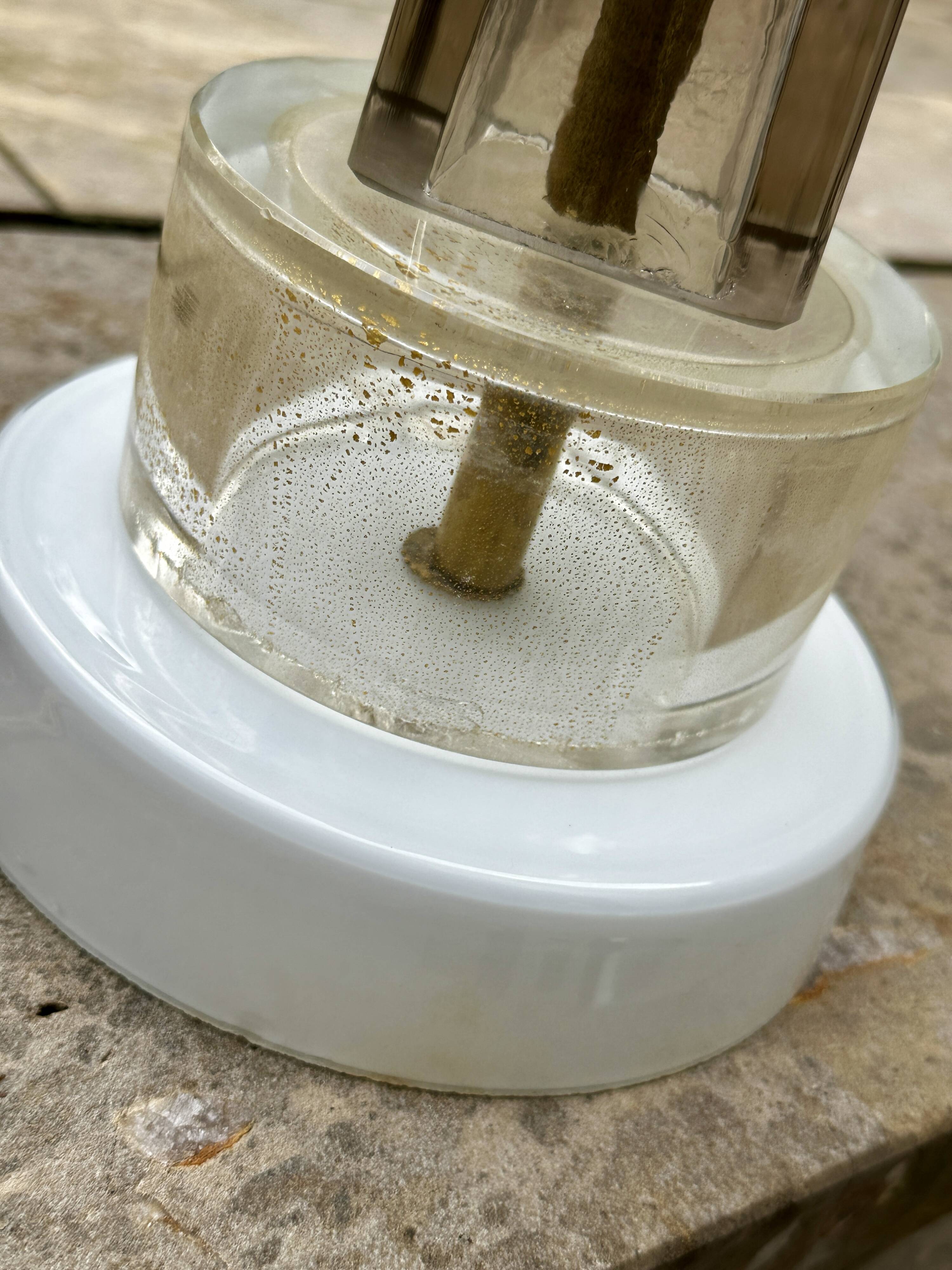 Antique Venetian lamp made of Murano glass