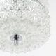 Suspension en verre facetté chromé style Karl Fagerlund des années 1960