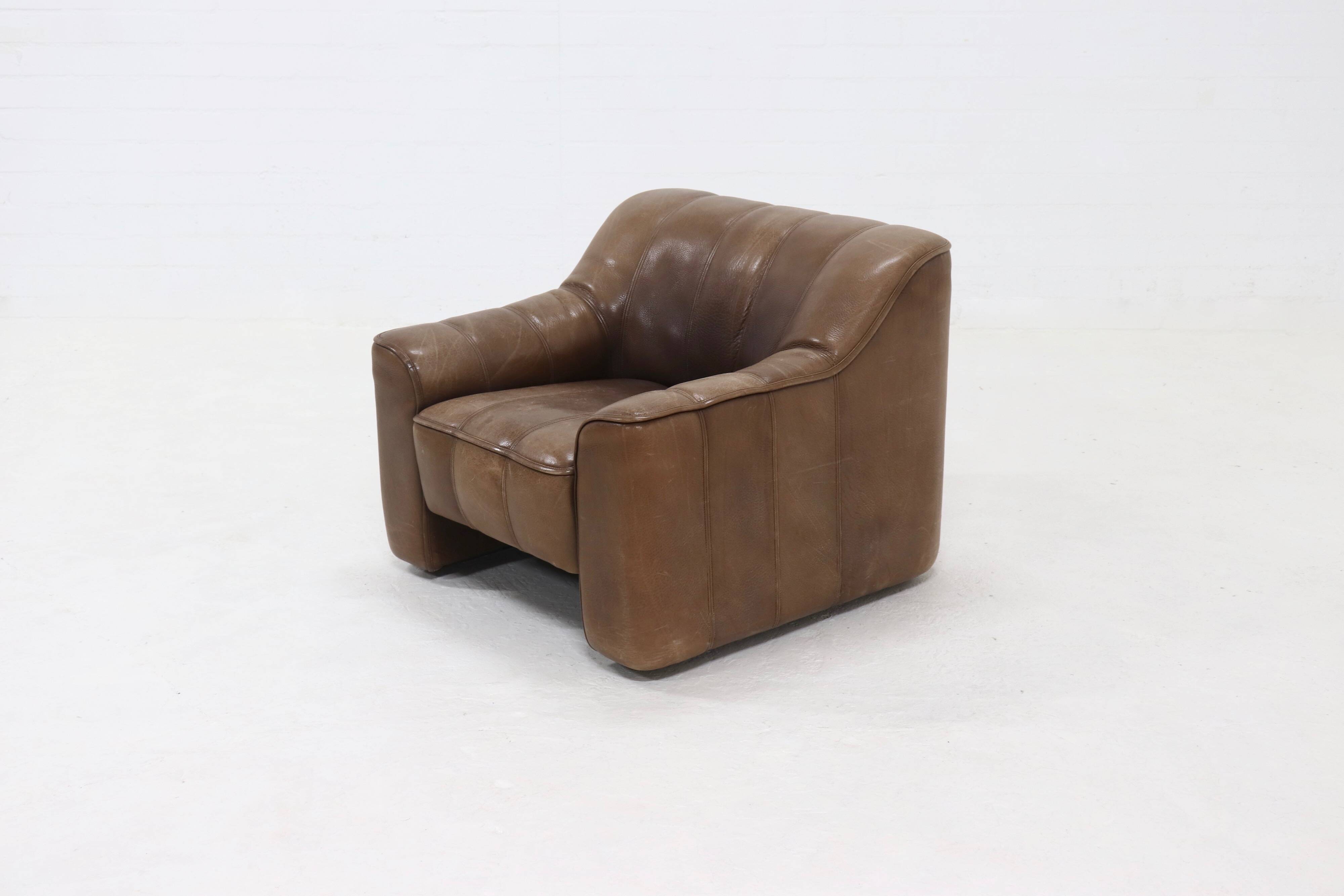 Neck Leather De Sede DS44 Lounge Chair Switzerland 1970s