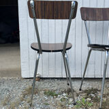 Paire de chaises en Formica