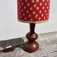 Wooden bedside lamp 1970