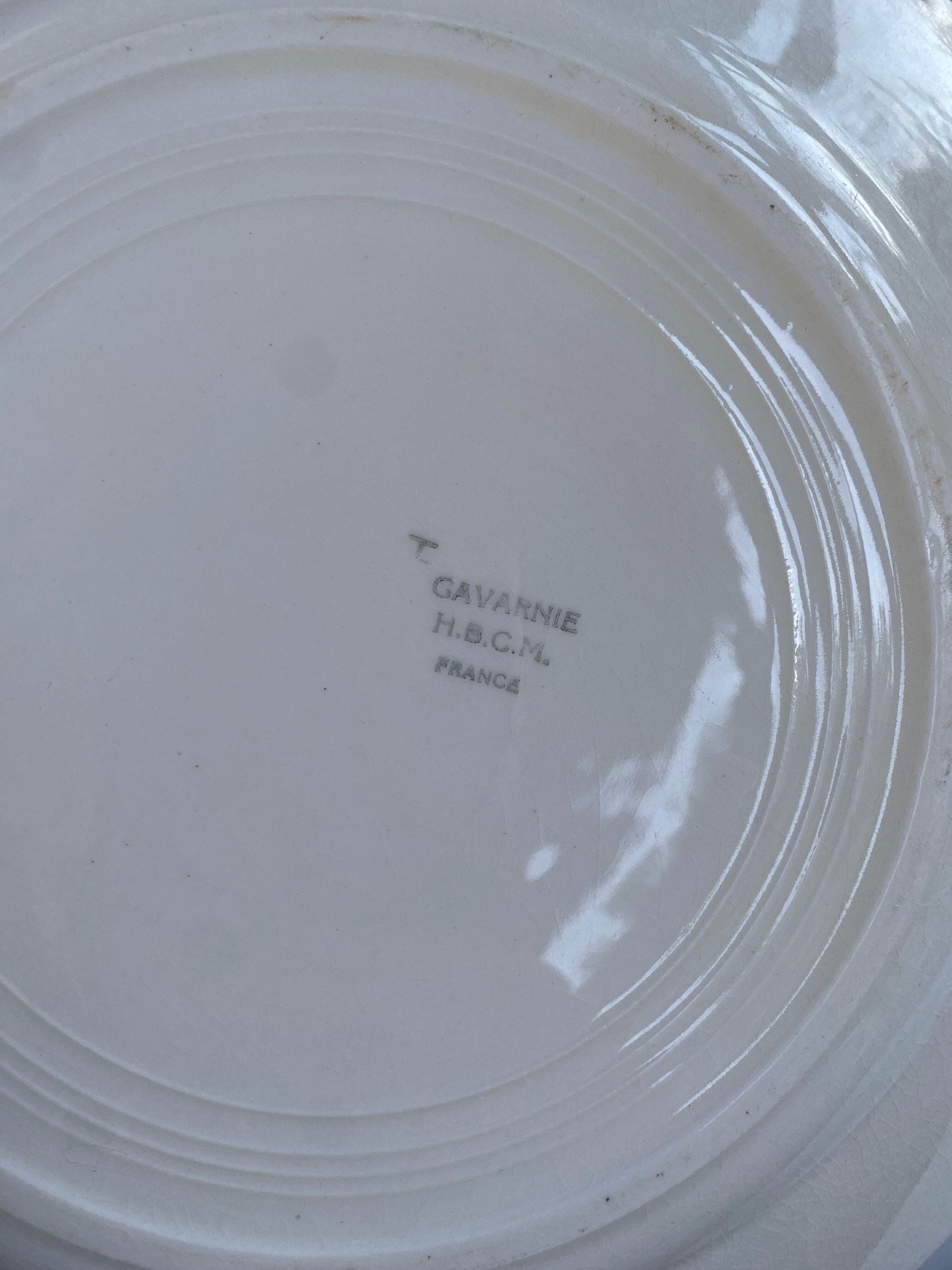 Set of 4 old plates HBCM garvanie