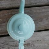Enamelled sheet metal teapot