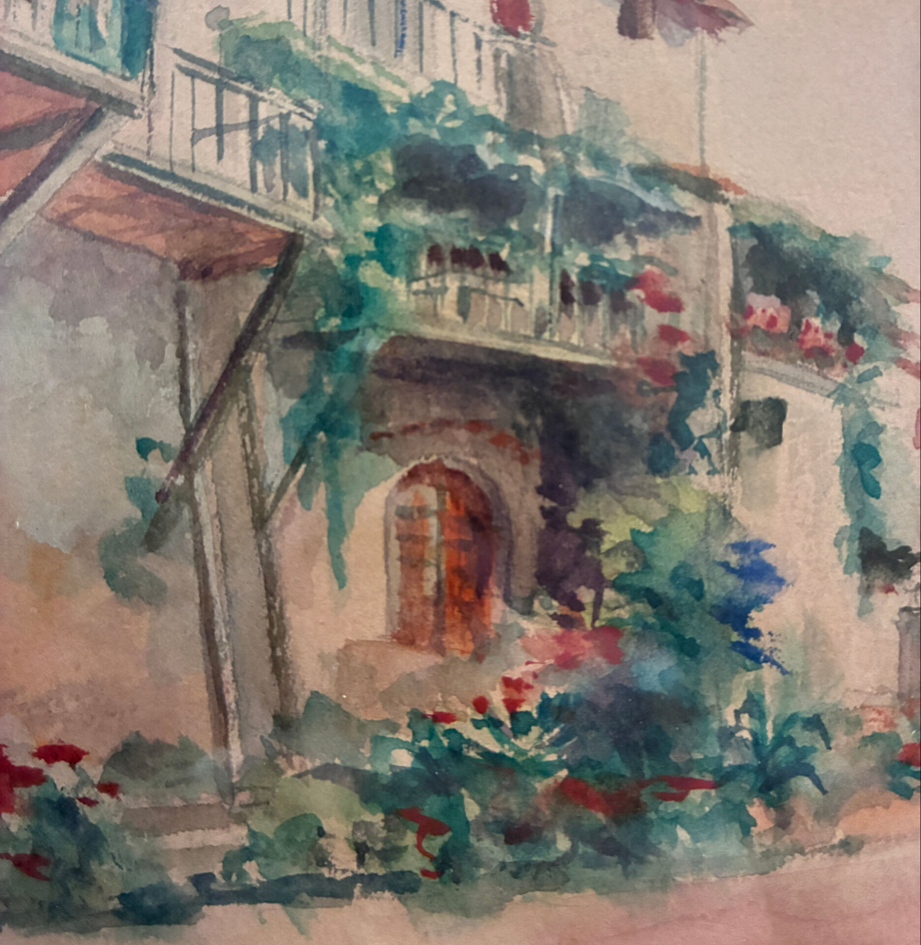 Landscape of Provence signed Pourand 1956