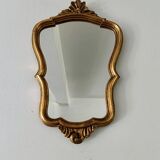 Petit miroir doré classique