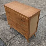 Commode vintage 1960 pied compas