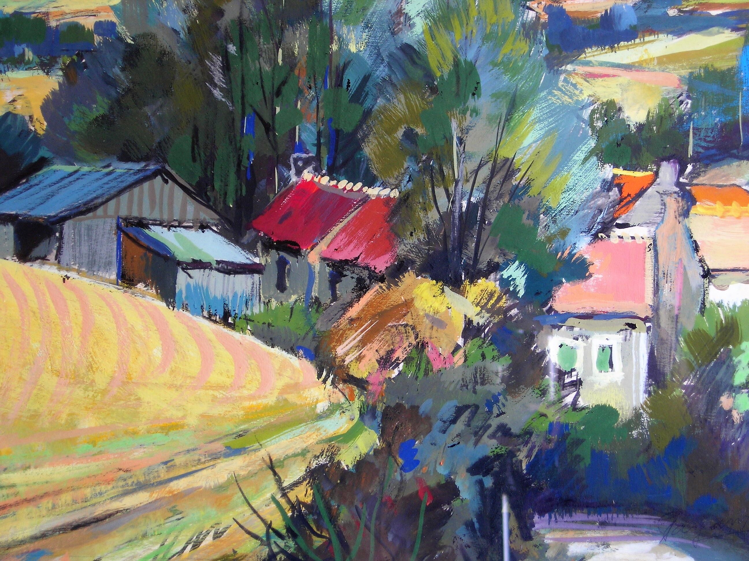The gouache village