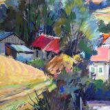 The gouache village