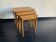 Tables gigognes vintage 1960 table basse d'appoint bois clair - 52 x 55 x 3