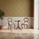 Antique walnut chairs with upholstered seats, Italy, mid-19th century.