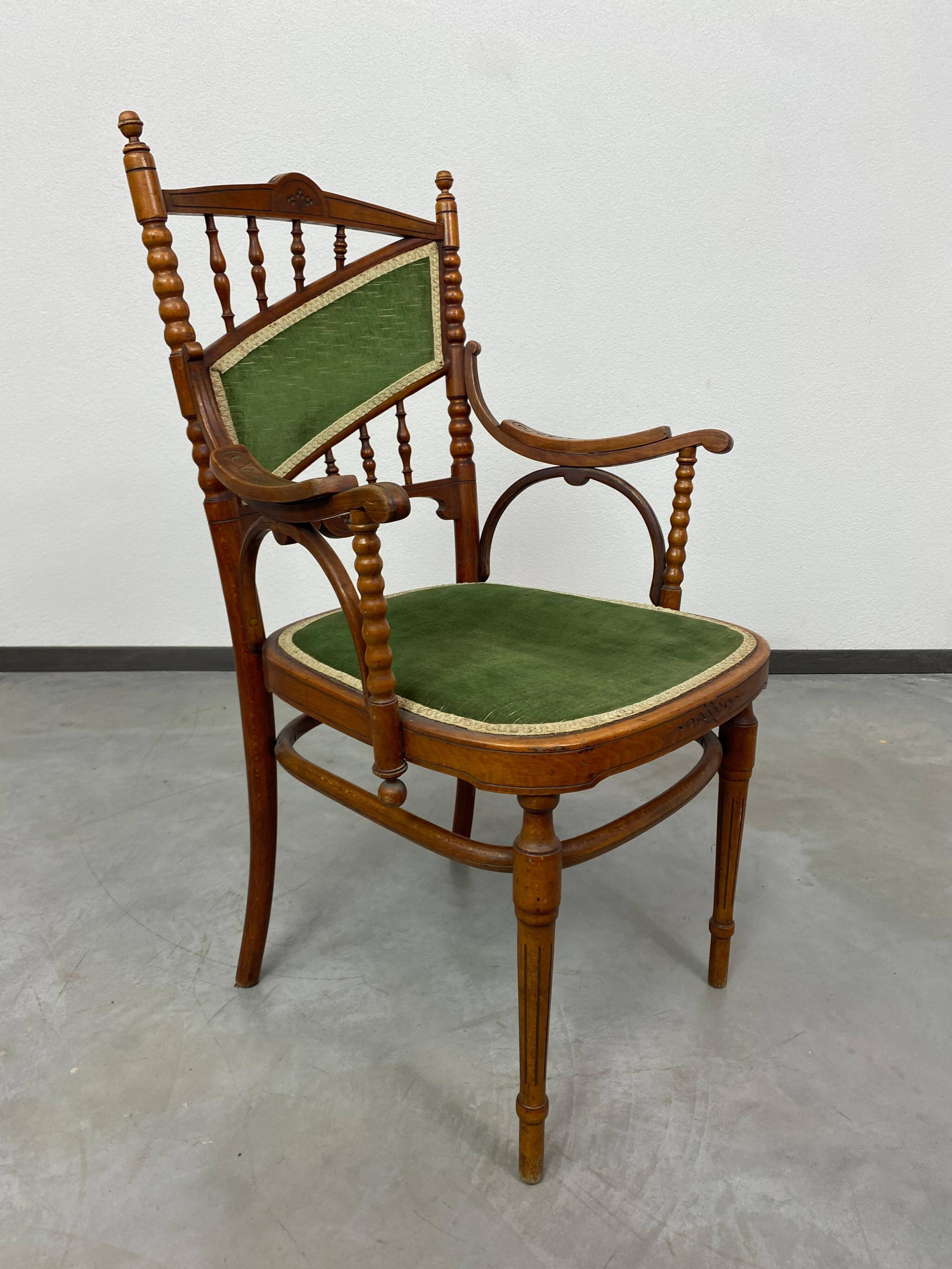 Jugendstil armchairs by J&J Kohn