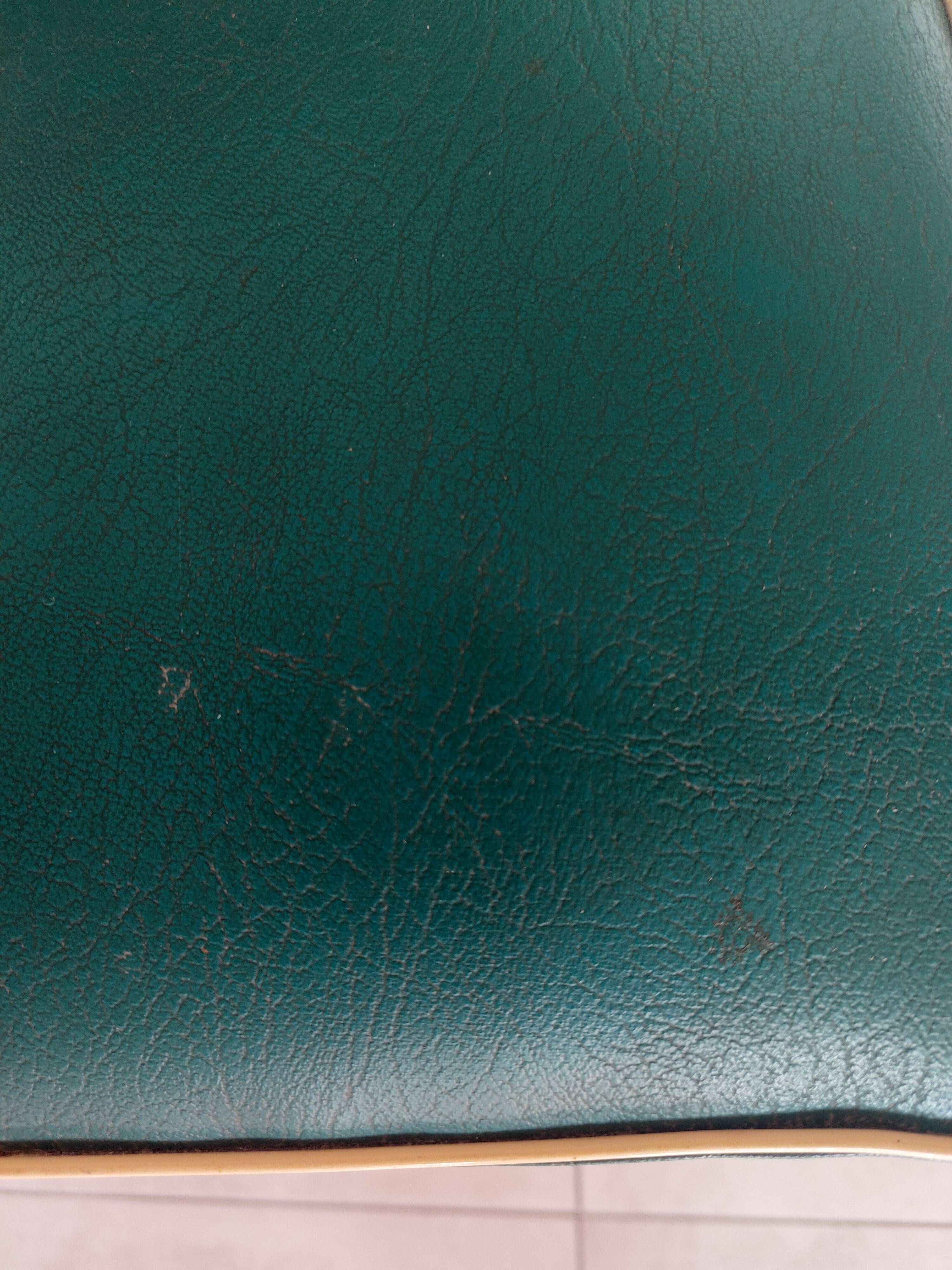 pair of green bridge armchairs