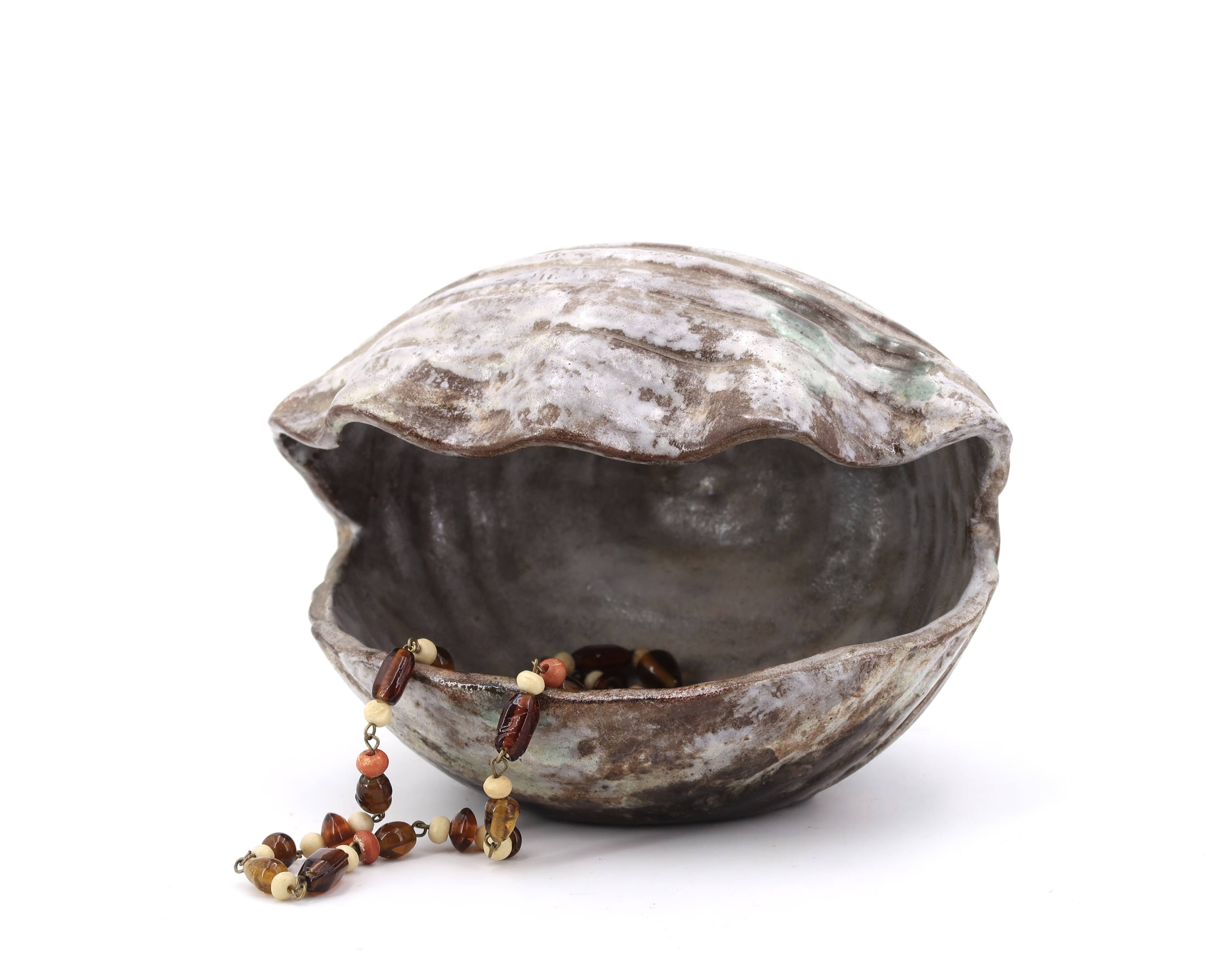 Ceramic shell emptier by Kostanda, Vallauris, 1960s