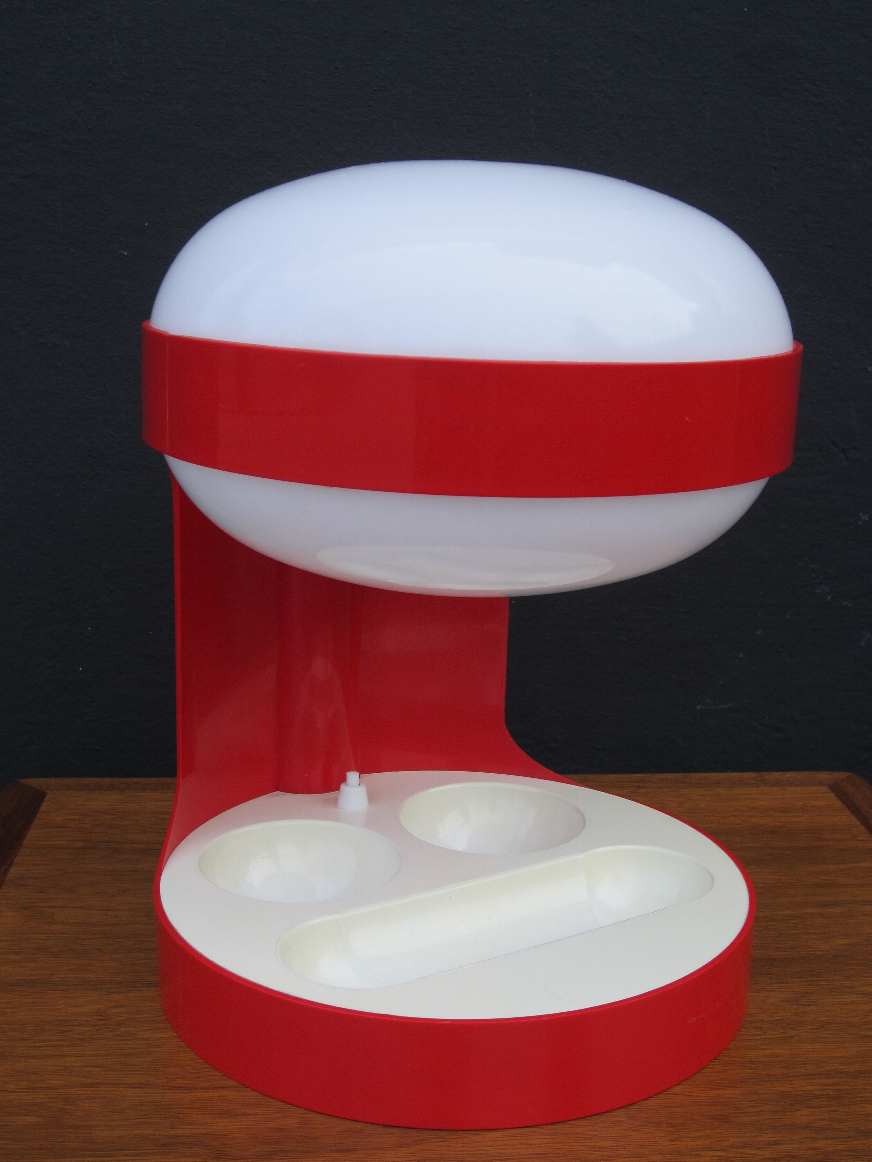 Lamp red Joe Colombo KD29