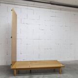 Armoire scandinave 3 portes en teck blond