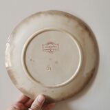 Assiettes anciennes Sarreguemines "Favori"