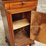 Antique small cabinet French hall cupboard walnut