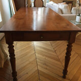 Solid cherry dining table