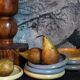 Seven vintage potter's sweet treat plates