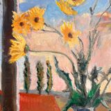 Nature morte vase pomme
