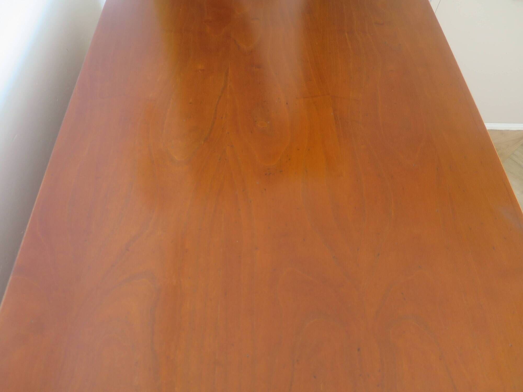 large curved chest of drawers - solid wood - cherry - 4 drawers - Louis Philippe