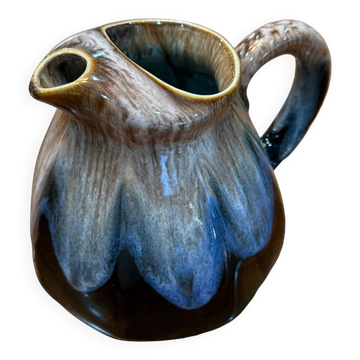 Glazed stoneware jug with spout – Decorative ceramics, France, 1970s