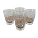 Small cups chiseled in vintage antique crystal