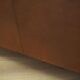 Brown leather sofa, Danish design, 1970s, production: Denmark