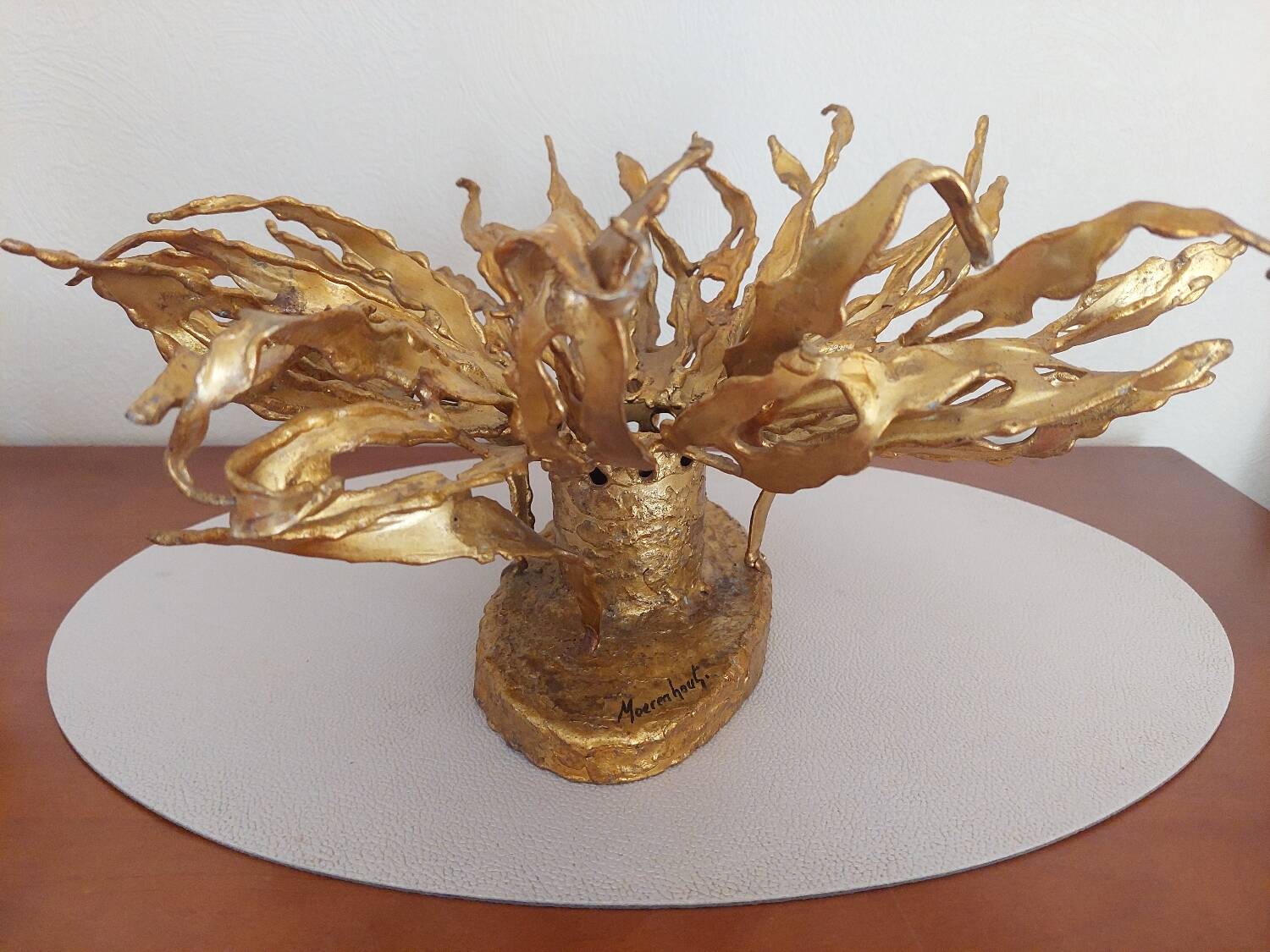 Pair of wall lamps signed moerenhout, belgium 1970s