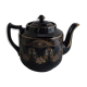 English porcelain teapot garland pattern
