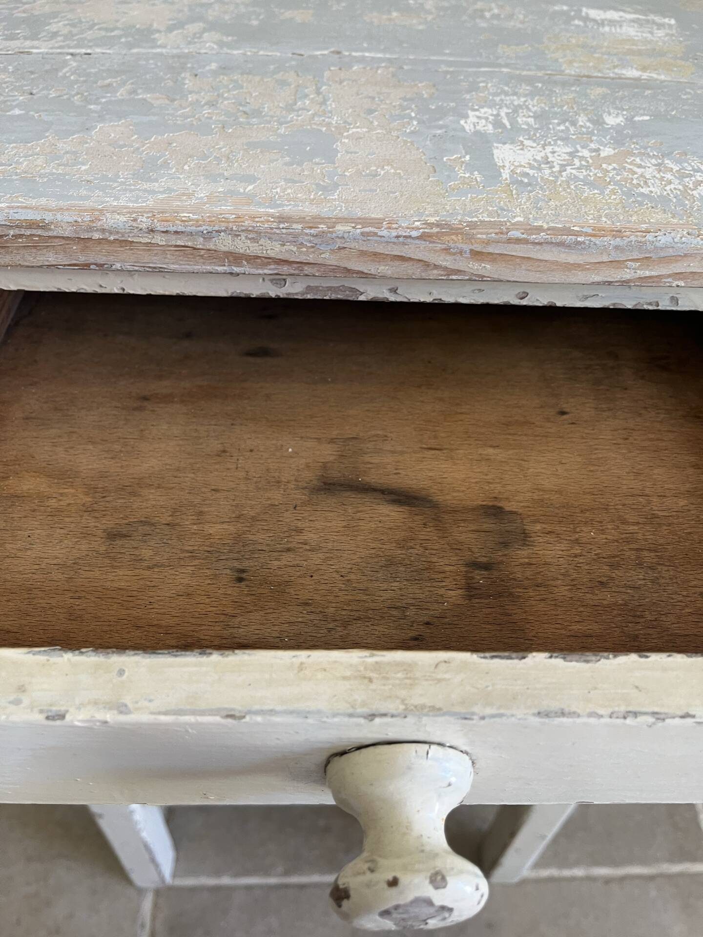 Console ancienne esprit maison de campagne 