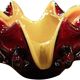 Murano glass ashtray, with an organic design and fluid curves.