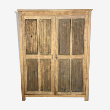 Armoire penderie chêne massif