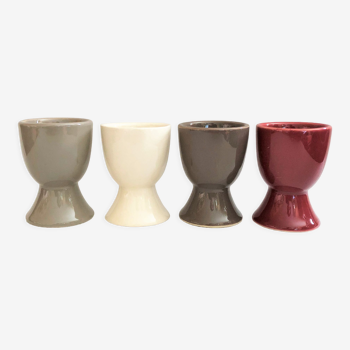 Lot de 4 coquetiers porcelaine