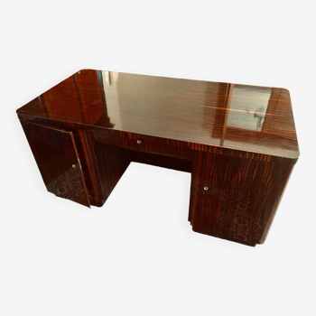 Bureau Art Deco en ébène de Macassar