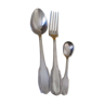 Trio of argneté metal cutlery