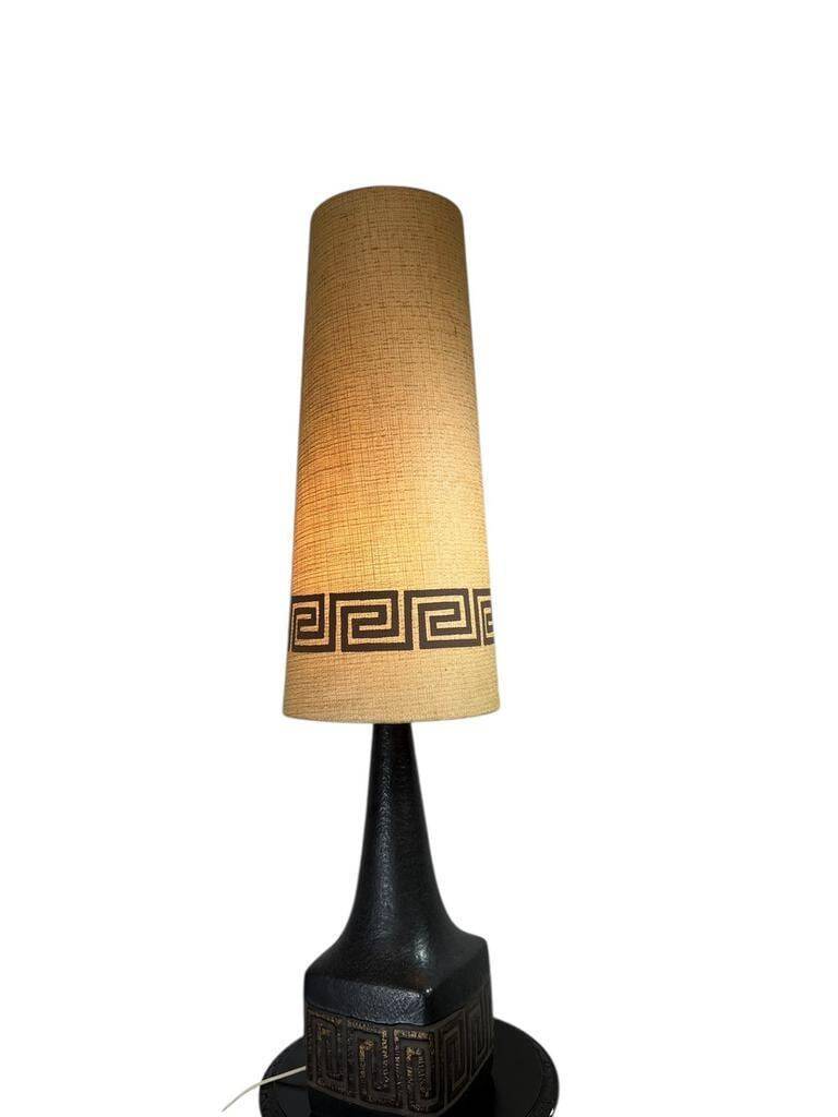 Vintage brutalist floor lamp Aurelia Ceramano from the 1970s.