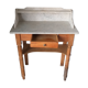 Old toilet table hairdresser with marble tray.