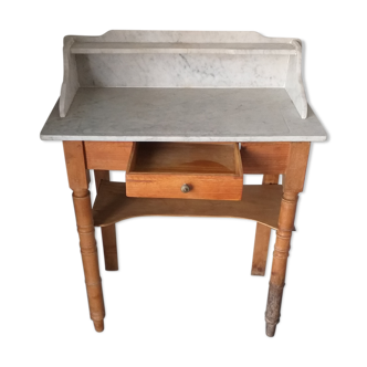 Old toilet table hairdresser with marble tray.