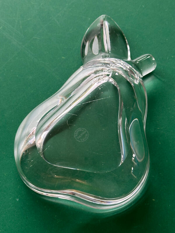 Cendrier en cristal bayel cristal france – pièce vintage française