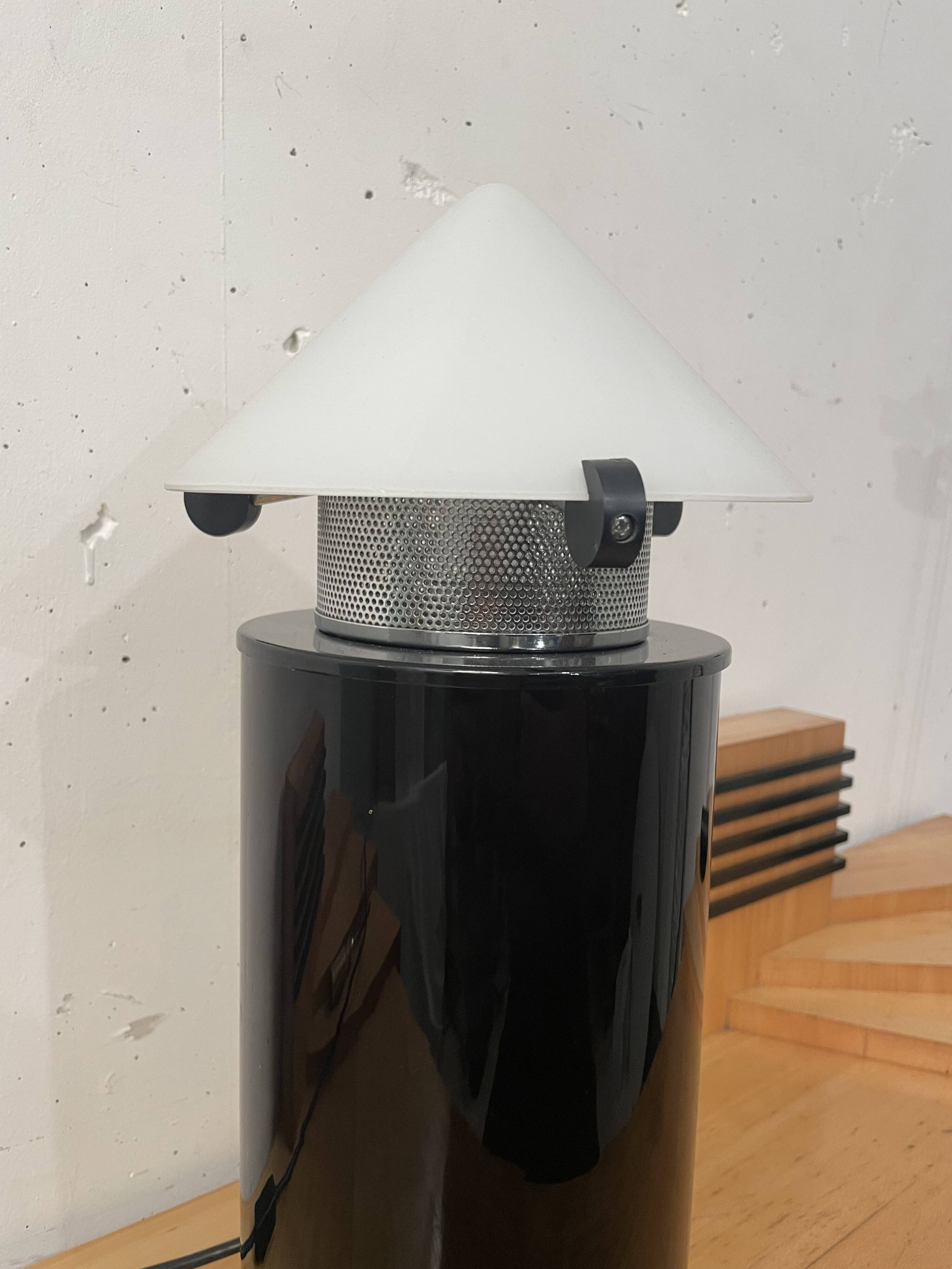 Glass “rocket” lamp, Italy 1980