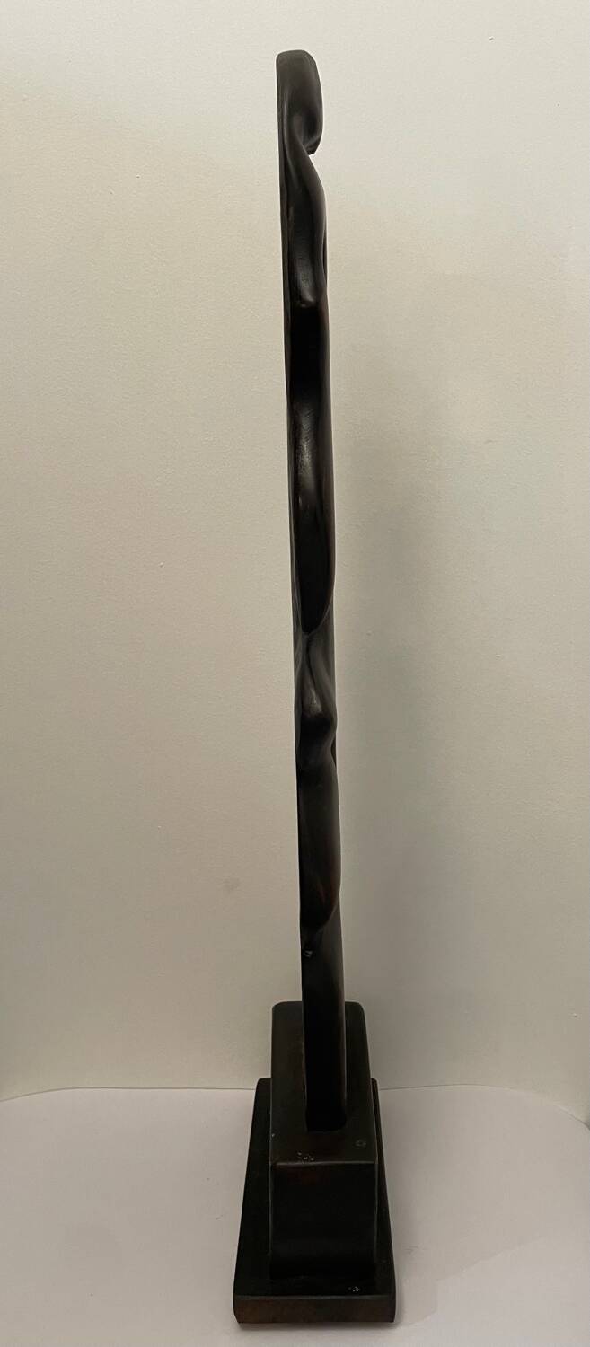 Abstract wooden sculpture 20th century