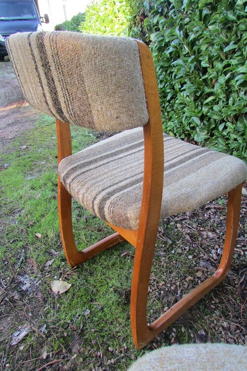 Pair of sled chairs from the 60s